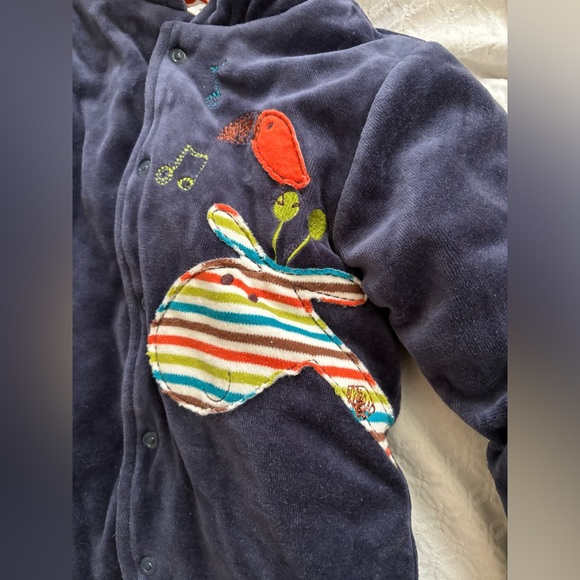 Little Red Caboose baby boy or girl fleece bunting suit - Picture 1 of 5